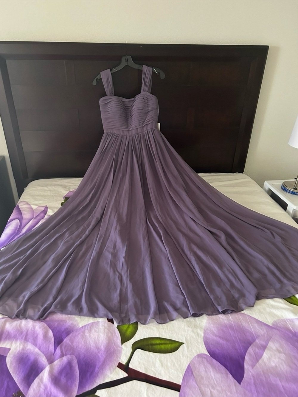 Weddington Way Lilac Ruched Bodice Maxi Dress new